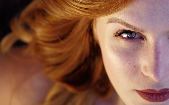 Redhead Woman Face