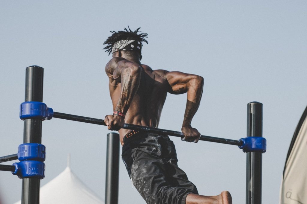 man working out