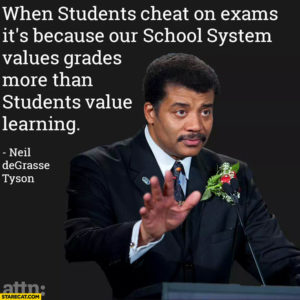 Neil DeGrasse Tyson Value Grades More Than Learning